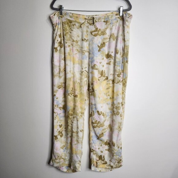 Jams World Vintage Pastel Paint Splatter Pajama Pants Size XL - Picture 2 of 13